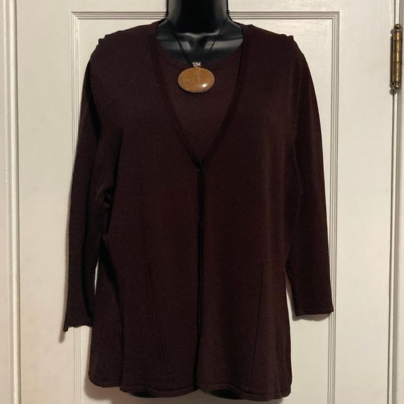 George Women's 2 pc Shell and Top XL Brown